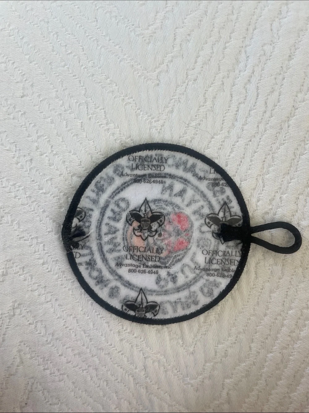 Boy scouting of America patch - Black and White